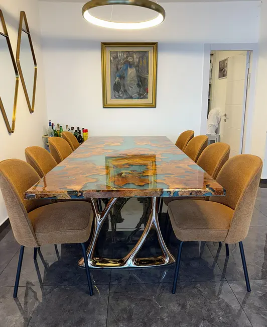 AURORA – Artistic Color Epoxy Dining Table