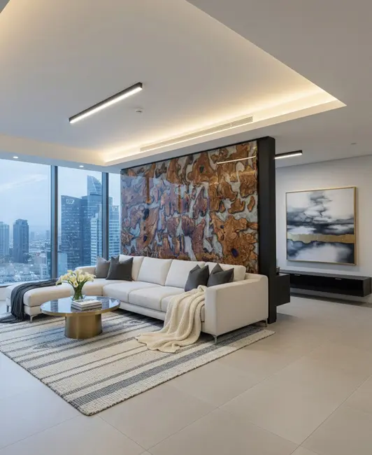 ART WALL – Olive Root & Epoxy Feature Wall