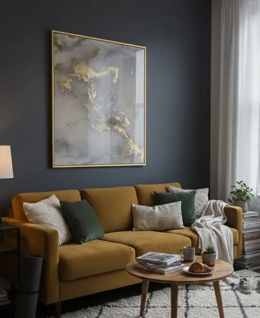 GOLDEN WAVE – Marble-Look Epoxy Art