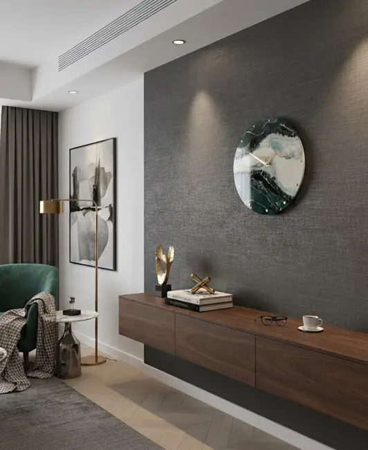 EMERALD OCEAN CLOCK – Green Ocean Epoxy