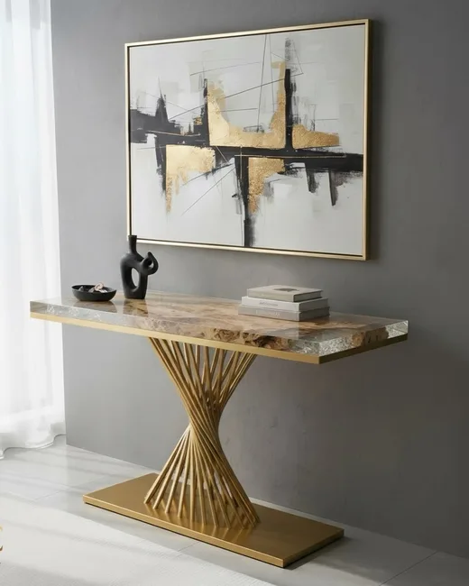 ICE AURA – Luxury Epoxy Console Table