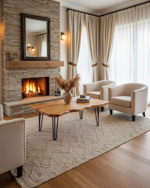 NATURAL EDGE – Live-Edge Olive Wood Coffee Table