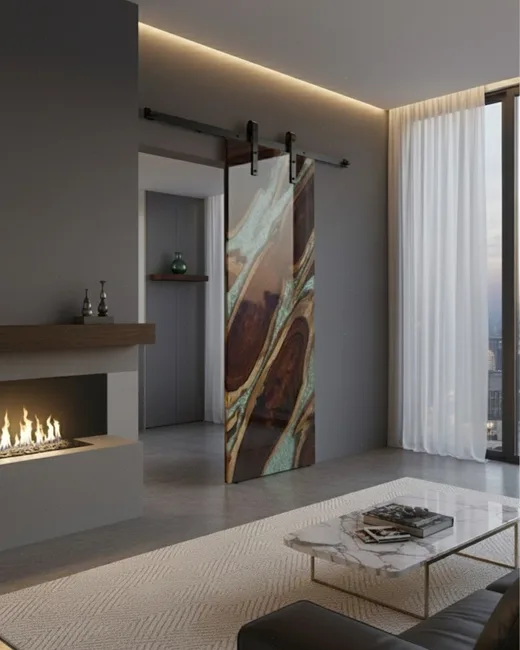 Emerald Green Barn Door