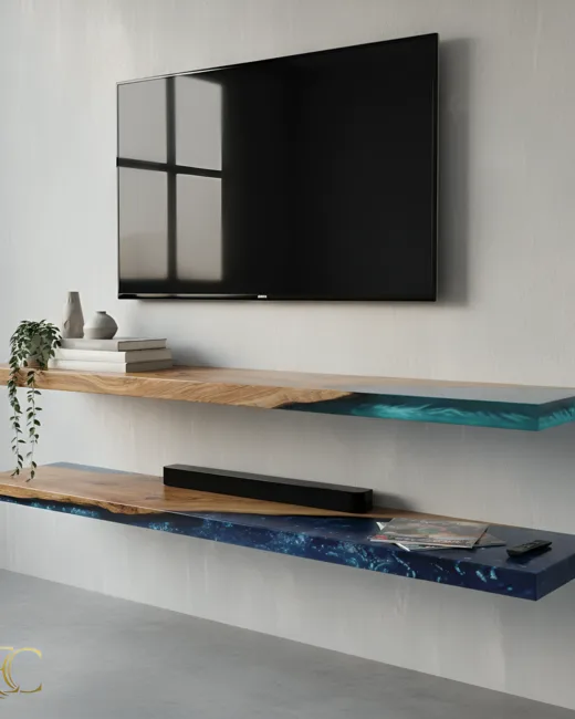 Ocean Oak Floating Shelves